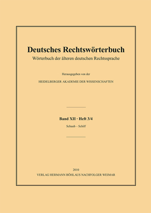 Deutsches Rechtswörterbuch von Deutsch,  Andreas