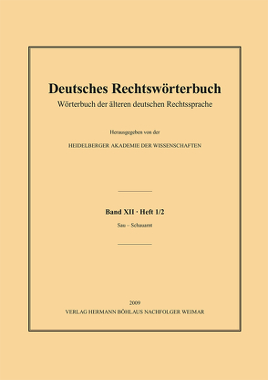 Deutsches Rechtswörterbuch von Deutsch,  Andreas