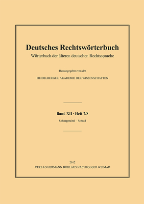 Deutsches Rechtswörterbuch von Deutsch,  Andreas