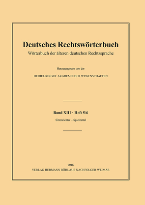 Deutsches Rechtswörterbuch von Deutsch,  Andreas