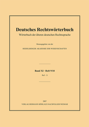 Deutsches Rechtswörterbuch von Deutsch,  Andreas