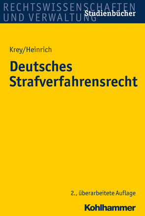 Deutsches Strafverfahrensrecht von Heinrich,  Manfred