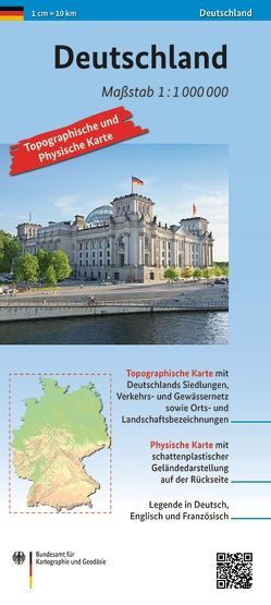 Deutschland 1: 1 000 000 von BKG - Bundesamt für Kartographie und Geodäsie