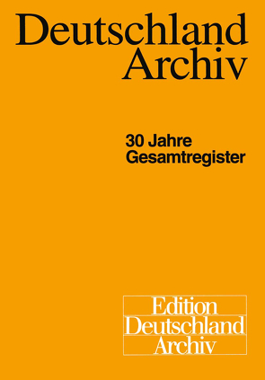 Deutschland Archiv von Golz,  Hans-Georg, Helwig,  Gisela, Marten,  Christel