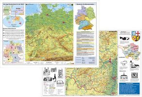 Deutschland physisch / Rheinland-Pfalz und Saarland physisch von Stiefel,  Heinrich