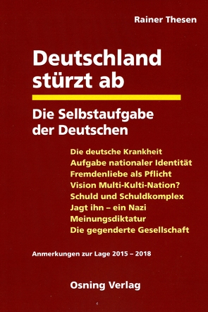 Deutschland stürzt ab von Thesen,  Rainer