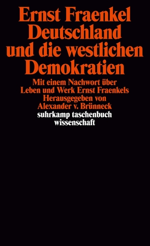 Deutschland und die westlichen Demokratien von Brünneck,  Alexander von, Fraenkel,  Ernst