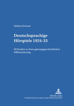 Deutschsprachige Hörspiele 1924–33 von Rosenstein,  Doris