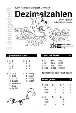 Dezimalzahlen von Dormann,  Christoph, Hermann,  Karin