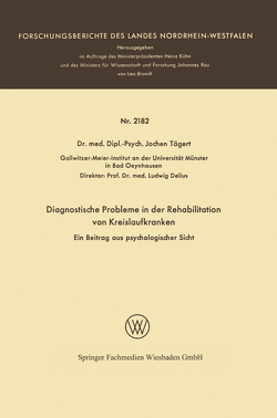 Diagnostische Probleme in der Rehabilitation von Kreislaufkranken von Trägert,  Jochen