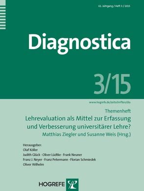 Diagostica 3/2015 von Weis,  Susanne, Ziegler,  Matthias