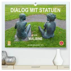 Dialog mit Statuen von Malbine (hochwertiger Premium Wandkalender 2024 DIN A2 quer), Kunstdruck in Hochglanz von fru.ch,  fru.ch