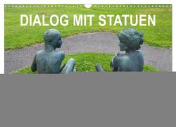 Dialog mit Statuen von Malbine (Wandkalender 2024 DIN A3 quer), CALVENDO Monatskalender von fru.ch,  fru.ch