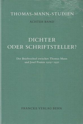 Dichter oder Schriftsteller? von Wysling,  Hans