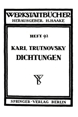 Dichtungen von Trutnovsky,  K.