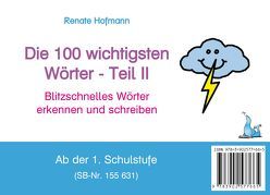 Die 100 wichtigsten Wörter – Teil 2 von Hofmann,  Renate