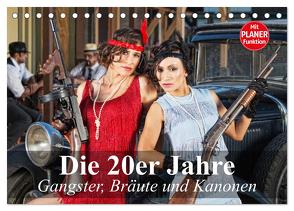 Die 20er Jahre. Gangster, Bräute und Kanonen (Tischkalender 2024 DIN A5 quer), CALVENDO Monatskalender von Stanzer,  Elisabeth