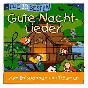 Die 30 besten Gute-Nacht-Lieder zum entspannen und Träumen von Die Kita-Frösche, Glück,  Karsten, Sommerland,  Simone