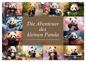 Die Abenteuer des kleinen Panda (Wandkalender 2024 DIN A3 quer), CALVENDO Monatskalender von Meutzner,  Dirk