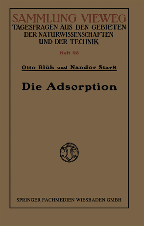 Die Adsorption von Blüh,  Otto