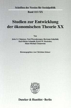 Die Ältere Historische Schule: Wirtschaftstheoretische Beiträge und wirtschaftspolitische Vorstellungen. von Scheer,  Christian