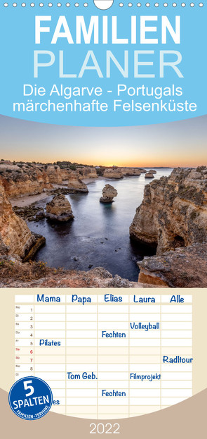 Familienplaner Die Algarve – Portugals märchenhafte Felsenküste (Wandkalender 2022 , 21 cm x 45 cm, hoch) von AkremaFotoArt