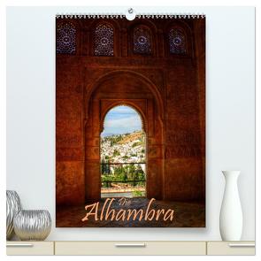 Die Alhambra (hochwertiger Premium Wandkalender 2024 DIN A2 hoch), Kunstdruck in Hochglanz von Weiss,  Michael