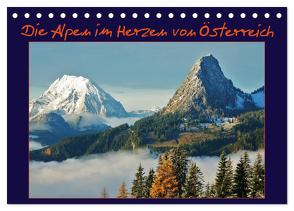 Die Alpen im Herzen von Österreich (Tischkalender 2024 DIN A5 quer), CALVENDO Monatskalender von Bucher,  Leo