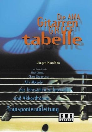 Die AMA-Gitarrengrifftabelle von Kumlehn,  Jürgen