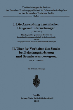 Die Anwendung dynamischer Baugrunduntersuchungen von Erlenbach,  Lutz