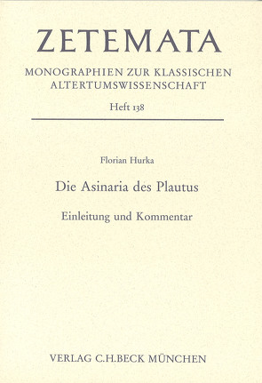 Die Asinaria des Plautus von Hurka,  Florian