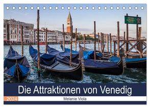 Die Attraktionen von Venedig (Tischkalender 2024 DIN A5 quer), CALVENDO Monatskalender von Viola,  Melanie