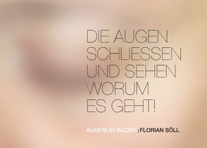 Die Augen schließen und sehen worum es geht von Söll,  Florian