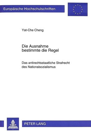 Die Ausnahme bestimmte die Regel von Cheng,  Yat-Che