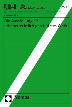 Die Ausstellung als urheberrechtlich geschütztes Werk von Waitz,  Clemens