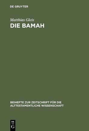 Die Bamah von Gleis,  Matthias