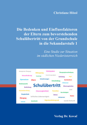 Die Bedenken und Einflussfaktoren der Eltern zum bevorstehenden Schulübertritt von der Grundschule in die Sekundarstufe 1 von Hössl,  Christiane