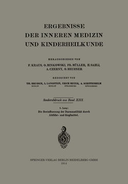 Die Beeinflussung der Darmmotilität durch Abführ- und Stopfmittel von Lang,  S