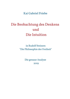 Die Beobachtung des Denkens und Die Intuition von Priebe,  Kai Gabriel