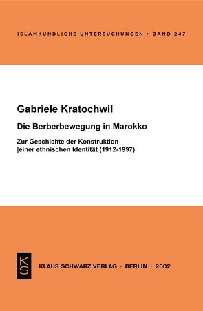 Die Berberbewegung in Marokko von Kratochwil,  Gabriele