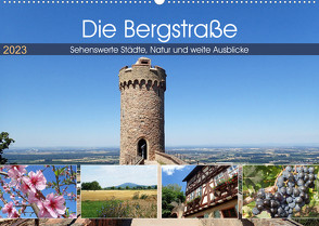 Die Bergstraße – Sehenswerte Städte, Natur und weite Ausblicke (Wandkalender 2023 DIN A2 quer) von Andersen,  Ilona