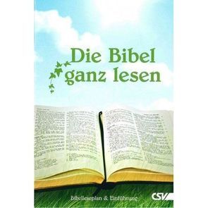 Die Bibel ganz lesen von Druse,  Hans-Joachim