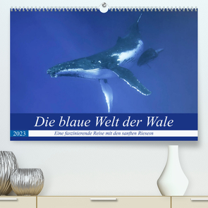 Die blaue Welt der Wale (Premium, hochwertiger DIN A2 Wandkalender 2023, Kunstdruck in Hochglanz) von Travelpixx.com