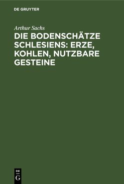 Die Bodenschätze Schlesiens: Erze, Kohlen, nutzbare Gesteine von Sachs,  Arthur