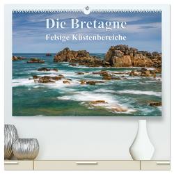 Die Bretagne – Felsige Küstenbereiche (hochwertiger Premium Wandkalender 2024 DIN A2 quer), Kunstdruck in Hochglanz von Hoffmann,  Klaus