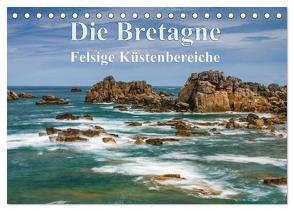 Die Bretagne – Felsige Küstenbereiche (Tischkalender 2024 DIN A5 quer), CALVENDO Monatskalender von Hoffmann,  Klaus