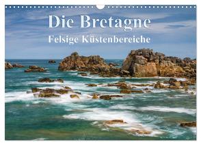 Die Bretagne – Felsige Küstenbereiche (Wandkalender 2024 DIN A3 quer), CALVENDO Monatskalender von Hoffmann,  Klaus