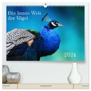 Die bunte Welt der Vögel (hochwertiger Premium Wandkalender 2024 DIN A2 quer), Kunstdruck in Hochglanz von Fornal,  Martina