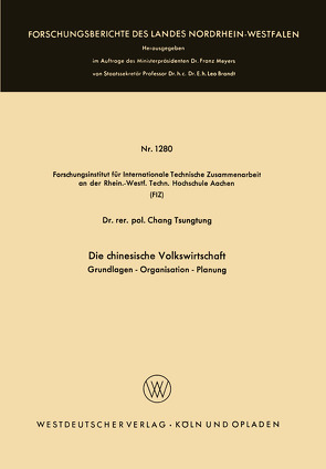 Die chinesische Volkswirtschaft von Chang,  Tsung-Tung