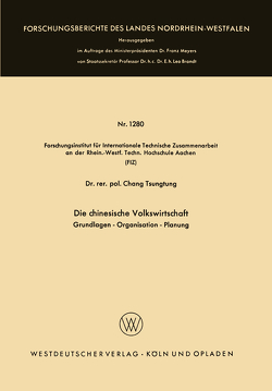 Die chinesische Volkswirtschaft von Chang,  Tsung-Tung